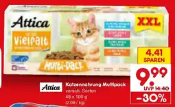 Netto Marken-Discount Attica Katzennahrung Multipack Angebot