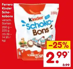 Netto Marken-Discount Ferrero Kinder Schokobons Angebot