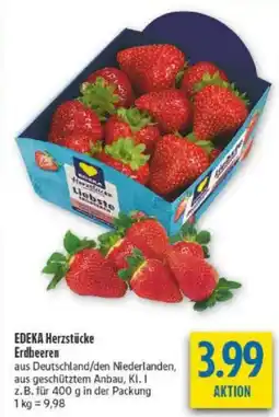 diska EDEKA Herzstücke Erdbeeren Angebot