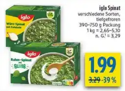 diska iglo Spinat Angebot
