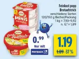 diska Feinkost popp Brotaufstrich Angebot