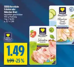 diska EDEKA Herzstücke Schinken Angebot