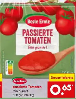 Netto Marken-Discount Beste Ernte passierte Tomaten Angebot