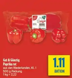 diska Gut & Günstig Paprika rot Angebot