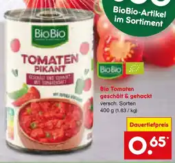 Netto Marken-Discount Bio Tomaten geschält & gehackt Angebot