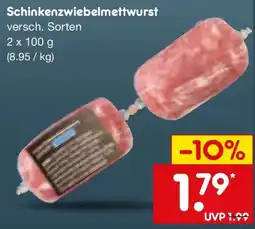 Netto Marken-Discount Schinkenzwiebelmettwurst Angebot