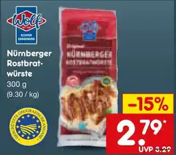 Netto Marken-Discount Nürnberger Rostbratwürste Angebot