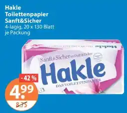 V Markt Hakle Toilettenpapier Sanft&Sicher Angebot