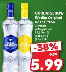 Kaufland Wodka Original oder Citron Angebot