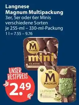 V Markt Langnese Magnum Mini Angebot