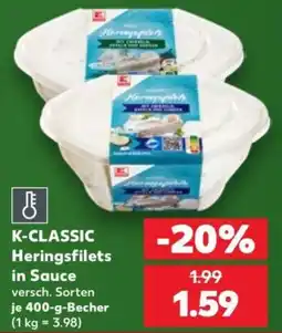 Kaufland K-CLASSIC Heringsfilets in Sauce Angebot