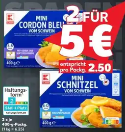 Kaufland K-Classic Mini Knusper Schnitzel oder Cordon Bleu Angebot
