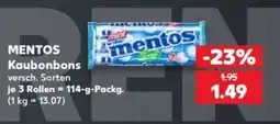 Kaufland MENTOS Kau bonbons Angebot