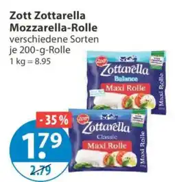 V Markt Zott Zottarella Mozzarella-Rolle Angebot