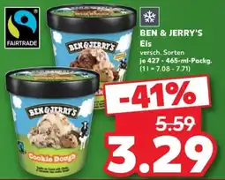 Kaufland BEN & JERRY'S Eis Angebot