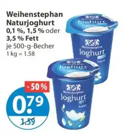 V Markt Weihenstephan Naturjoghurt Angebot