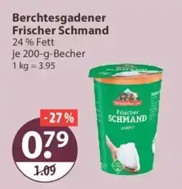 V Markt Berchtesgadener Frischer Schmand Angebot