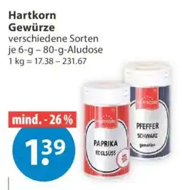 V Markt Hartkorn Gewürze Angebot