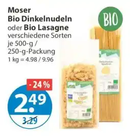 V Markt Moser Bio Dinkelnudeln Angebot