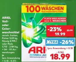 Kaufland ARIEL Voll- oder Color-waschmittel Angebot