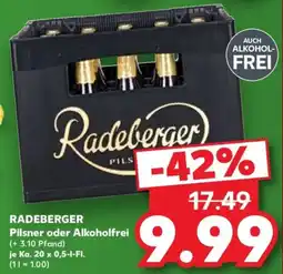 Kaufland RADEBERGER Pilsner oder Alkoholfrei Angebot