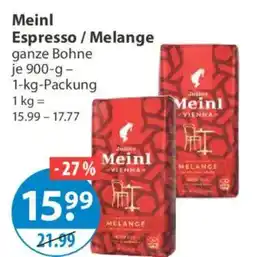 V Markt Meinl Espresso / Melange Angebot