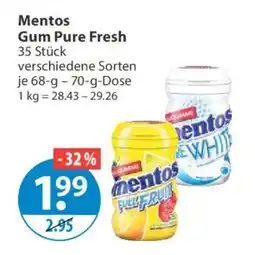 V Markt Mentos Gum Pure Fresh Angebot