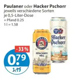 V Markt Paulaner oder Hacker Pschorr Angebot