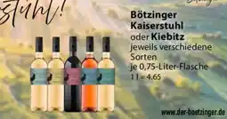 V Markt Bötzinger Kaiserstuhl oder Kiebitz Angebot