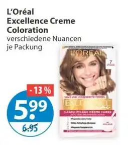 V Markt L'Oréal Excellence Creme Coloration Angebot