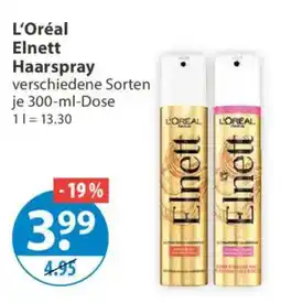 V Markt L'Oréal Elnett Haarspray Angebot