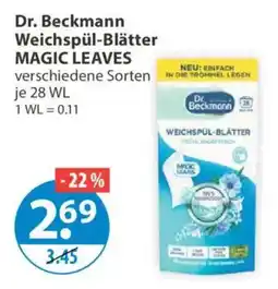 V Markt Dr. Beckmann Weichspül-Blätter MAGIC LEAVES Angebot