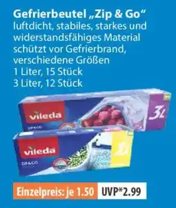 V Markt Gefrierbeutel Zip & Go Angebot