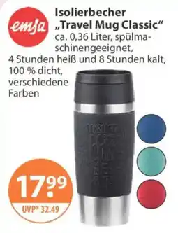 V Markt emja Isolierbecher "Travel Mug Classic" Angebot