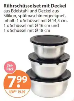 V Markt Rührschüsselset mit Deckel Angebot