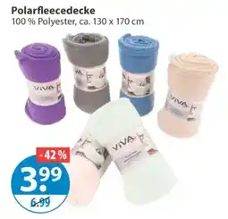 V Markt Polarfleecedecke VIVA Angebot