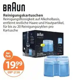 V Markt BRAUN Reinigungskartuschen Angebot