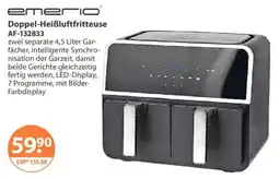 V Markt emerio Doppel-Heißluftfritteuse AF-132833 Angebot