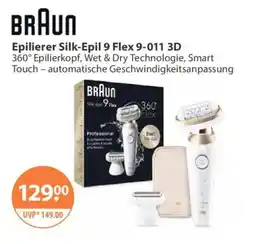 V Markt BRAUN Epilierer Silk-Epil 9 Flex 9-011 3D Angebot