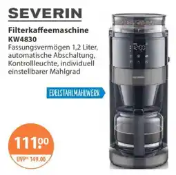 V Markt SEVERIN Filterkaffeemaschine KW4830 Angebot