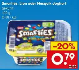 Netto Marken-Discount Smarties, Lion oder Nesquik Joghurt Angebot
