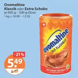 V Markt Ovomaltine Klassik oder Extra Schoko Angebot