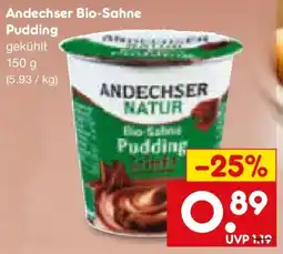 Netto Marken-Discount Andechser Bio-Sahne Pudding Angebot