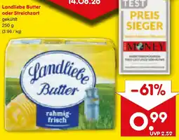 Netto Marken-Discount Landliebe Butter oder Streichzart Angebot
