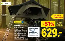 Lidl JUSKYS Autodachzelt Angebot