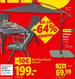 Lidl LIVARNO Ampelschirm Angebot