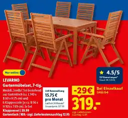 Lidl LIVARNO Gartenmöbelset, 7-tlg. Angebot