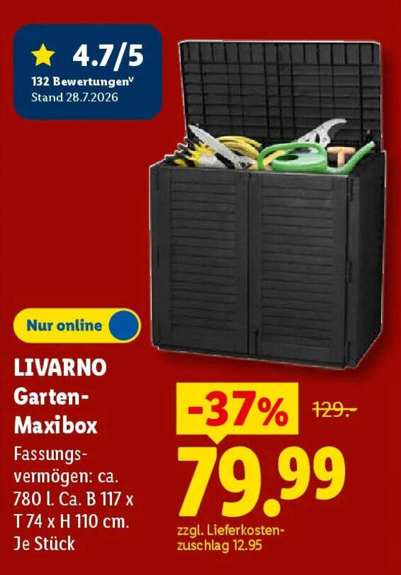 LIVARNO Garten Maxibox Angebot bei Lidl