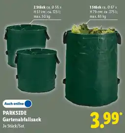 Lidl PARKSIDE Gartenabfallsack Angebot