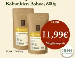 LPG Biomarkt Kolumbien Bohne Angebot